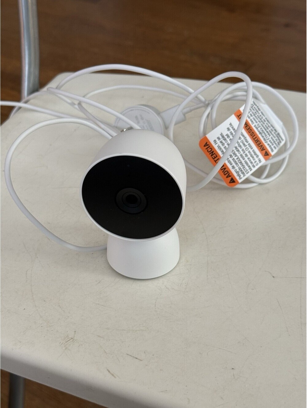 Google Nest Cam Indoor Wired Smart Home Security Camera Snow White GJQ9T